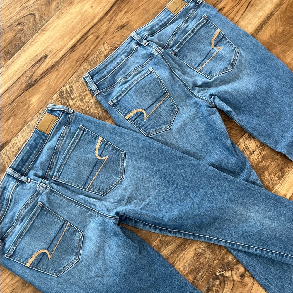 American Eagle Outfitters Light Blue Skinny Jeans - Picture 5 of 7